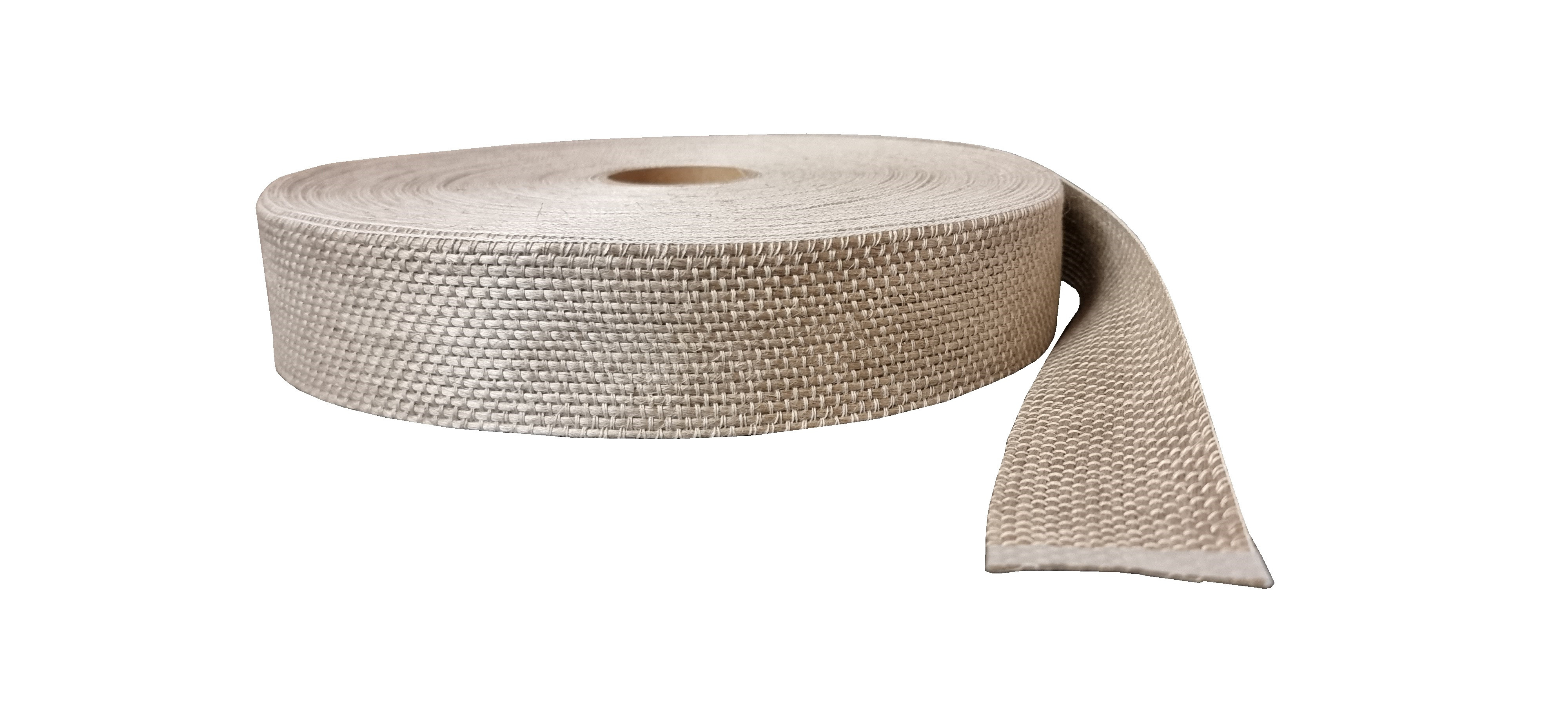 Linen ud (unidirectional) fabric tape, 318g/m², width 5cm Linen ud (unidirectional) fabric tape, 318g/m², width 5cm