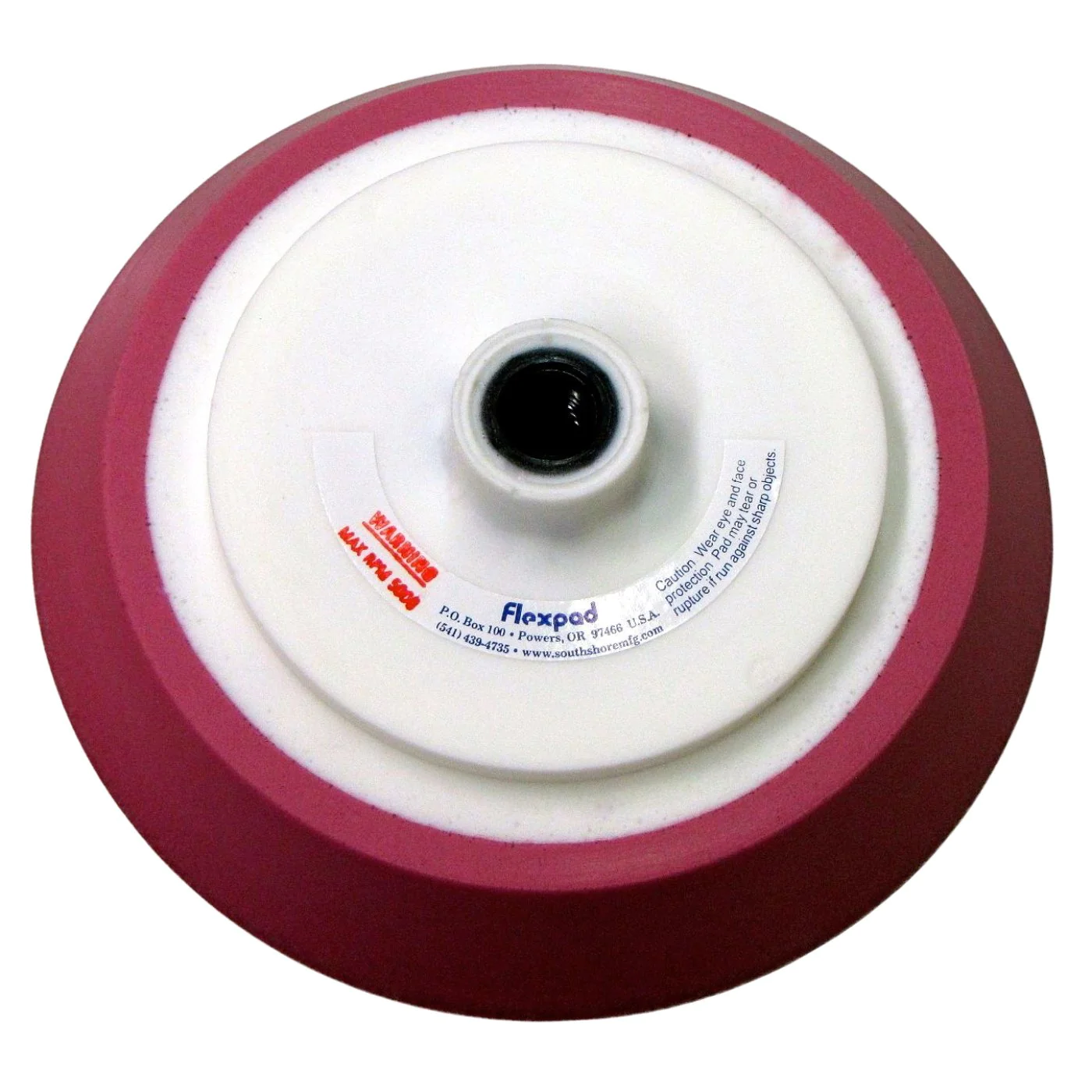 EXTRA HARD 8"/203mm Sanding Pad - 14mm Hub Velcro Hook Face